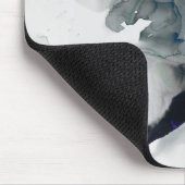 エフェメラル – 青と灰色 マウスパッド (コーナー)