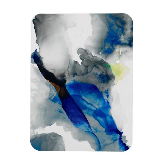 エフェメラル – 青と灰色 マグネット (縦)