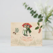 エフェメラヴィンテージデコップクリスマスホリデー ポストカード (スタンド正面)