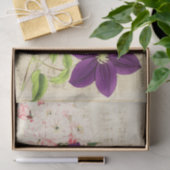 エフェメラヴィンテージ紫フローラ 薄葉紙 (ギフト)
