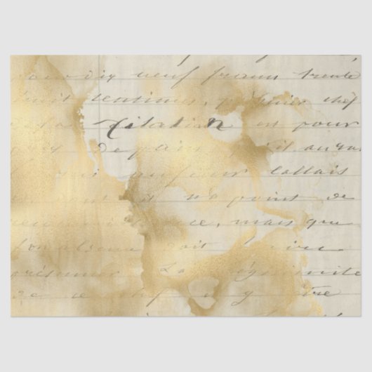 エフェラ金ゴールド紙シリーズデザイン3 薄葉紙 (正面)