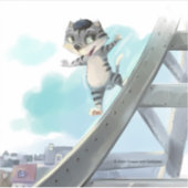 エフェルタワービニールステッカー – (様々なサイズ) シール (正面)