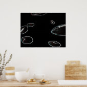 エフェ白熱［赤熱］光を放つクトサッカーのポスター ポスター (キッチン)