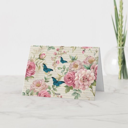 エフエマインスパイア花模様&蝶カード シーズンカード (裏面)