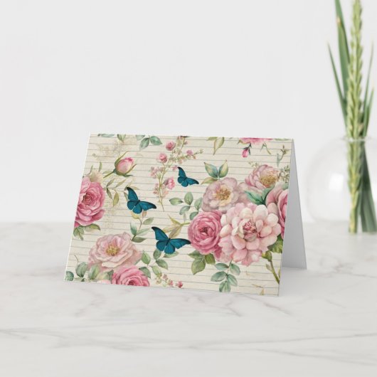 エフエマインスパイア花模様&蝶カード シーズンカード (正面)