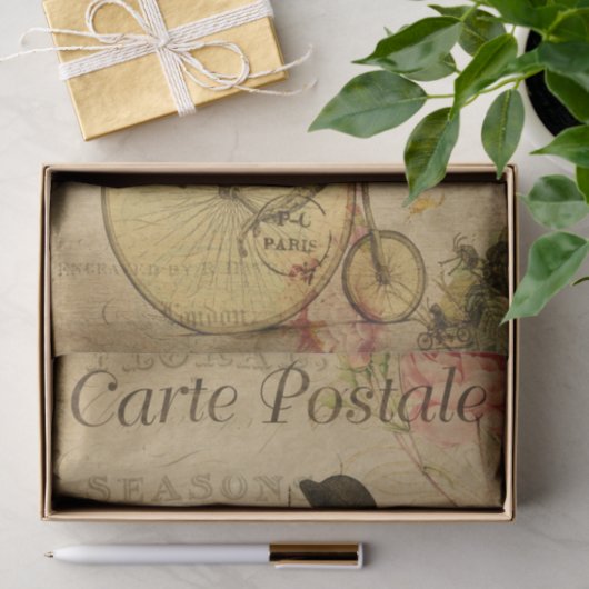 エフエマフランスのラカエル乗用自転車バラデコパージュ 薄葉紙 (ギフト)