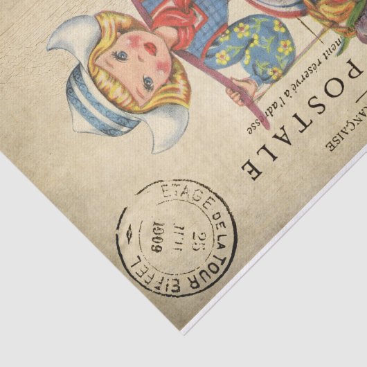 エフエマフランスのラハガキかわいいオランダガールデコップページ 薄葉紙 (詳細)