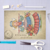 エフエマフランスのラハガキかわいいオランダガールデコップページ 薄葉紙 (クラフト)