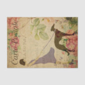 エフエマフランスのラハガキ女犬デコページ 薄葉紙 (正面)