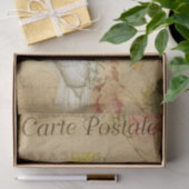 エフエマフランスのラハガキCockatoo Bird Decopage 薄葉紙 (ギフト)