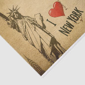 エフエマフランスのラハガキI Love New York Decompage 薄葉紙 (詳細)