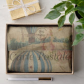 エフエマフランスのラブルーホットエアバルーンデコップ 薄葉紙 (ギフト)