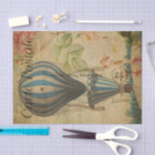 エフエマフランスのラブルーホットエアバルーンデコップ 薄葉紙 (クラフト)