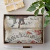 エフエマラかわいいキッドフランスのシアターのポスターデコパージュ 薄葉紙 (ギフト)