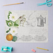 エフエマラフローラポットデクページフランスの 薄葉紙 (クラフト)