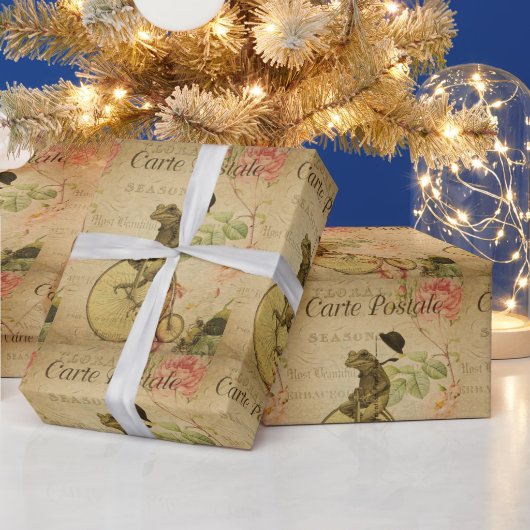 エフエメフランスのラカエル乗用自転車フローラ ラッピングペーパー (クリスマス)