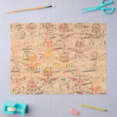 エフエメラオータム紙シリーズデザイン1 薄葉紙 (クラフト)