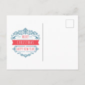 エフエメラクリスマスニューイヤーお土産ホリデー ポストカード (裏面)