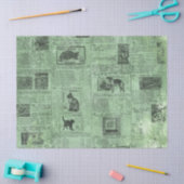 エフエメラグリーン紙シリーズデザイン14 薄葉紙 (クラフト)