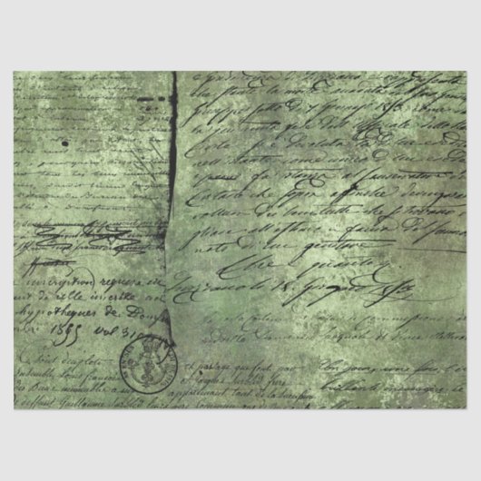 エフエメラグリーン紙シリーズデザイン2 薄葉紙 (正面)