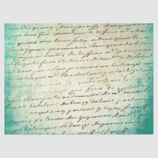 エフエメラターコイズ紙シリーズデザイン18 薄葉紙 (正面)