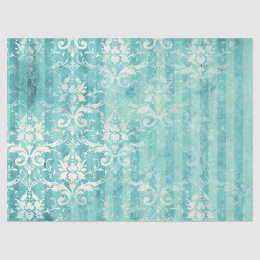 エフエメラターコイズ紙シリーズデザイン20 薄葉紙 (正面)