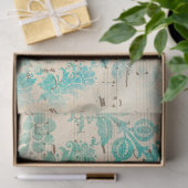 エフエメラターコイズ紙シリーズデザイン7 薄葉紙 (ギフト)