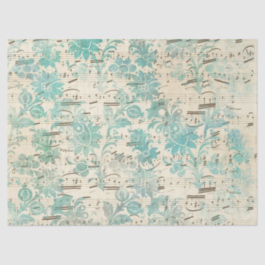 エフエメラターコイズ紙シリーズデザイン7 薄葉紙 (正面)