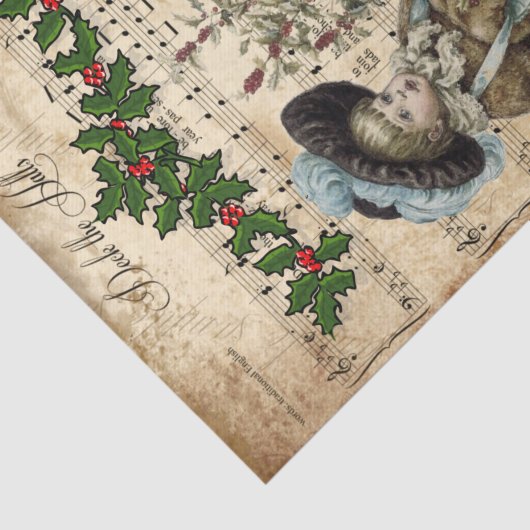 エフエメラデッキザホールクリスマスカロルデコページ 薄葉紙 (詳細)