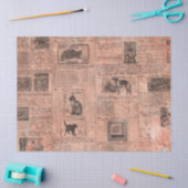 エフエメラバラ金ゴールド紙シリーズデザイン5 薄葉紙 (クラフト)