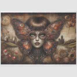 エフエメラビクトリアンレディーゴシック蝶のデカップフ 薄葉紙