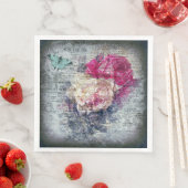 エフエメラフローラバタフライニュースプリントのデクページ (インサイチュ)