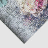 エフエメラフローラバタフライニュースプリントのデクページ 薄葉紙 (詳細)