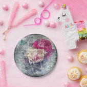 エフエメラフローラバタフライニュースプリント ペーパープレート (パーティー)