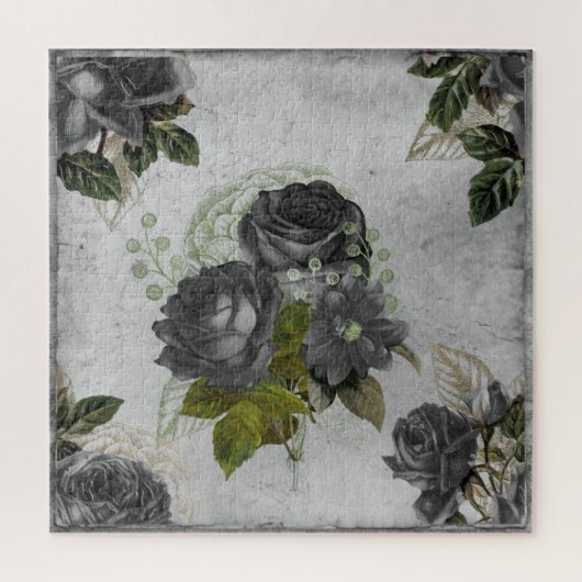 エフエメラブラック&グリーン ジグソーパズル (縦)