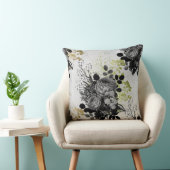 エフエメラブラック&金ゴールドフローラ クッション (椅子)