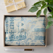 エフエメラブルー紙シリーズデザイン14 薄葉紙 (ギフト)