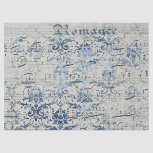 エフエメラブルー紙シリーズデザイン1 薄葉紙 (正面)