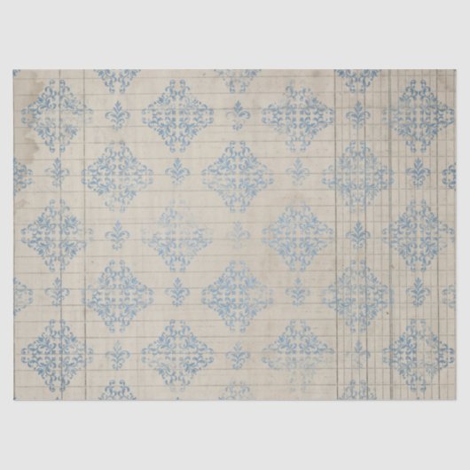 エフエメラブルー紙シリーズデザイン8 薄葉紙 (正面)