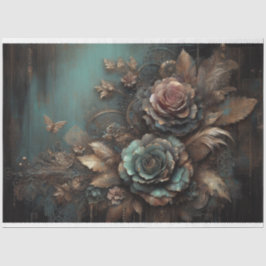 エフエメラレースバタフライ，バラ,フローラデコパージュ 薄葉紙