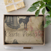 エフエラフランスのレディと彼女のプードルのデコパージュ 薄葉紙 (ギフト)