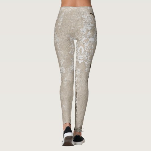 エフクールエメラパターン抽象芸術かわいい女性 レギンス (裏面)