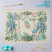 エフビクトリアンエマ忘れル-Me-Not Collage 薄葉紙 (クラフト)