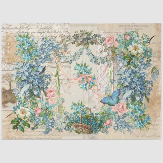 エフビクトリアンエマ忘れル-Me-Not Collage 2 薄葉紙 (正面)