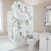 エフフランスのェメラ朝顔の花 シャワーカーテン (インサイチュ)