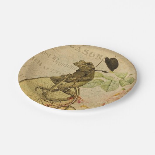 エフフランスのエメラカエル乗用自転車バラ ペーパープレート (アングル)