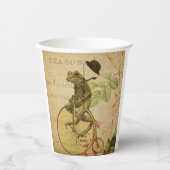 エフフランスのエメラカエル乗用自転車バラ 紙コップ (正面)