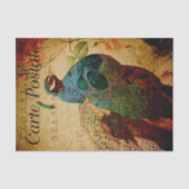 エフフランスのエメラブルーピーコックバラフローラデクページ 薄葉紙 (正面)