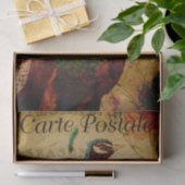 エフフランスのエメラブルーピーコックバラフローラデクページ 薄葉紙 (ギフト)