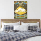 エフラタ回廊のヴィンテージ旅行ポスター キャンバスプリント (インサイチュ (寝室))